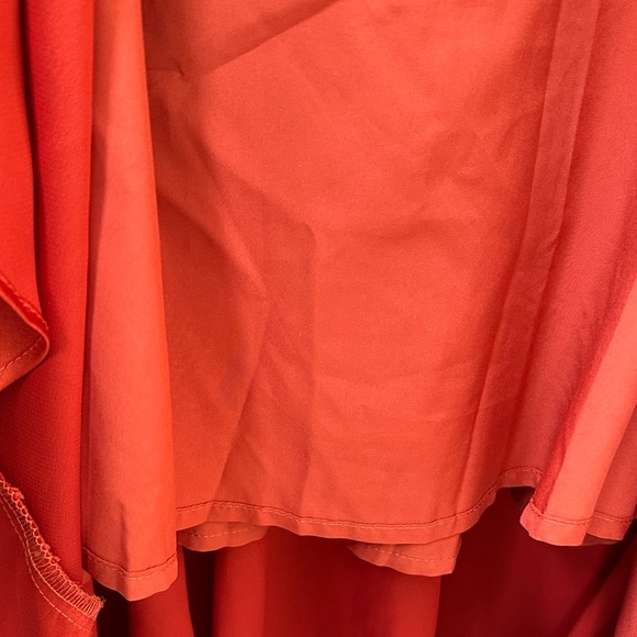 Chicwish Rust Faux Wrap Ruffle Dress - Picture 7 of 10